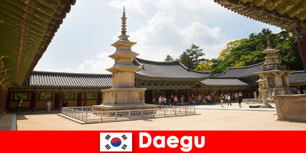 Poznaj historię historyczną w Daegu w Korei Południowej z bliska