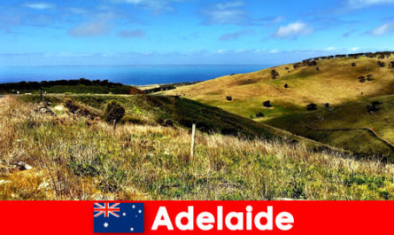 Długodystansowe podróże dla wczasowiczów do Adelaide Australia w cudownym świecie przyrody