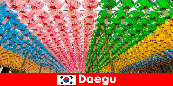 Cel podróży z rodziną do Daegu w Korei Południowej Doświadcz różnorodności