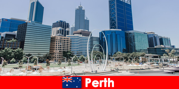 Niedrogie lub integracyjne piękne miasto Perth w Australii ma wiele do zaoferowania